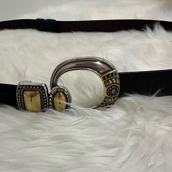 Chico's Accessories - Chicos M\L adjustable chocolate brown leather  belt